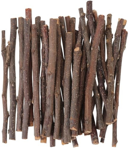 TOYANDONA 40pcs Natural Wooden Sticks - 13cm Twigs for Crafting, Real Wood Twigs for Fairy Gardens Mini Logs Bundle for DIY Art Decoration & Model Building