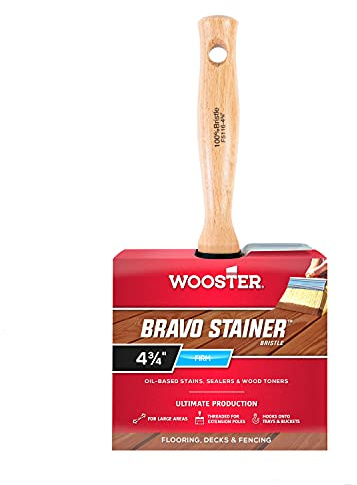 Wooster Brush F5116-4 3/4 Bravo Stainer Stain Brush, 4.75-Inch
