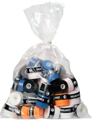 GAMMA Sports Supreme Overgrip for Tennis, Pickleball, Squash, Badminton, and Racquetball Racquets, 60-Refill Bag, White