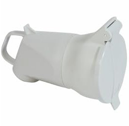 055865 - Fiche femelle Legrand 3P+T 32A 380V - Coudée avec volet et éclips de protection