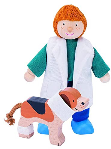 Goki 51612 - Biegepuppe Tierärztin