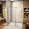 110x200cm Walkin Duschabtrennung 8mm Nano-glas Duschwand Dusche mit 30er Seitenwand