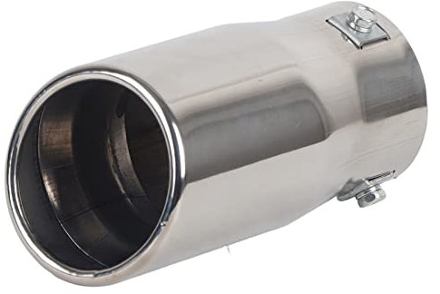 Auspuffblende Auspuff Endrohrblende Schalldämpfer Endrohr Fahrzeugmodifikation Edelstahl-Auspuffrohr Abgeschrägtes Endrohr für Fahrzeuge mit originalem Auspuffrohrdurchmesser von 55-65mm