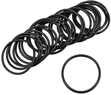 sourcing map 25St Metrische Nitrilkautschuk O-Ringe Dichtung 26mm AD 23mm ID 1,5mm Breite