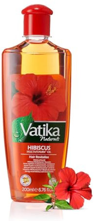 Vatika Naturals Hibiscus Multivitamin Hair Oil - 200ml | Blend Of Tea Tree & Rosemary Oil | For Dandruff-Free Hair | Nourishing Formula For Healthy, Beautiful Hair
