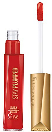 Rimmel Stay Plumped Lip Gloss, 500 Saucy, Pack of 1