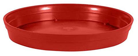 Soucoupe Toscane rouge ronde diam. 34,5 cm - EDA Plastiques