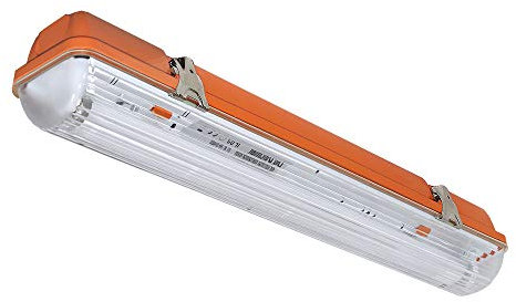 NCC-Licht Feuchtraum Wannenleuchte 65cm 1 x 18W G13/T8 Leuchtstoffröhre inkl Vorschaltergät dimmbar ohne Leuchtmittel