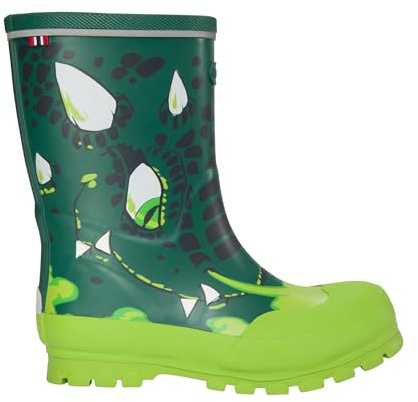 Viking Jo​l​l​y​ Pr​i​n​t​, Stivali da Pioggia Unisex - Bambini e ragazzi, Verde Bottlegreen, 24 EU