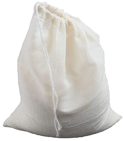 susiodeu Sac en Tissu à Fromage réutilisable Lait de soja Filtre en étamine Outil de filtrage Sacs de Farce de légumes passoire à café épaisse, 30x45cm