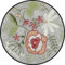 Salonloewe Fußmatte R85 cm Stitch Flowers Fußabtreter, innen, außen, Schmutzfangmatte, Sauberlauf-Teppich