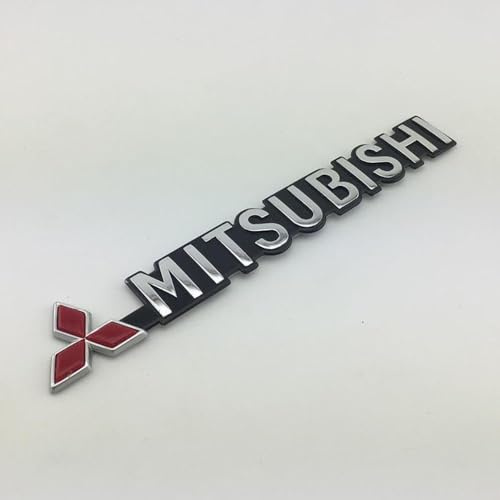 QWEERASS Insignia Coche, para Mitsubishi Spirit Outlander FTO Pajero Xpander Montero Etiqueta Engomada del Emblema del Logotipo del Coche 3D Pegatina Letras Styling Accesorios