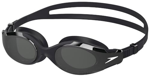 Speedo Unisex Hydrosity 2.0 Mirrored SwiMing Goggles | Enhanced Vision, Black/Gold, One Size