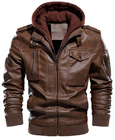 Homme Veste Cuir Véritable Zippée Veste Chauffante Homme Bombardier Manteau Hiver Veste Homme Polaire Doudoune Homme Aviateur Capuche Blouson Moto Homme Chaude Et Épaisse Jacket 2024 Pas Cher