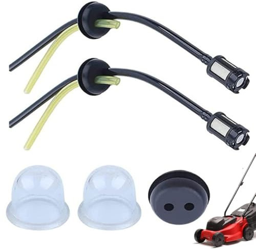 OHREN Ensemble de durites à carburant 5 pièces pour coupe-herbe, coupe-bordures, tarière, taille-haie, tronçonneuse sur perche – Pièces de rechange pour moteurs à essence