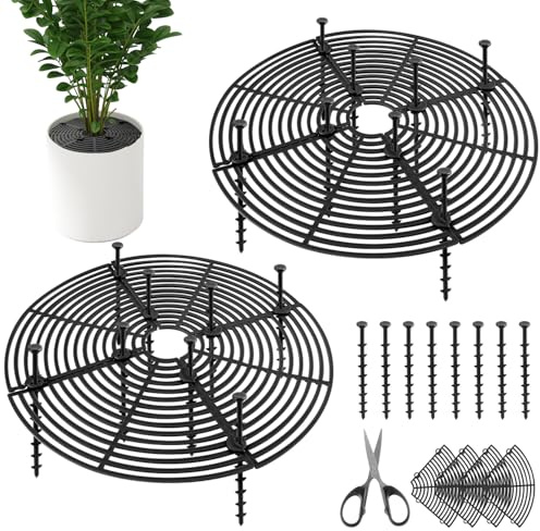 Gitter för Blomkrukor Skyddsgitter för Växter 30 cm 2 St