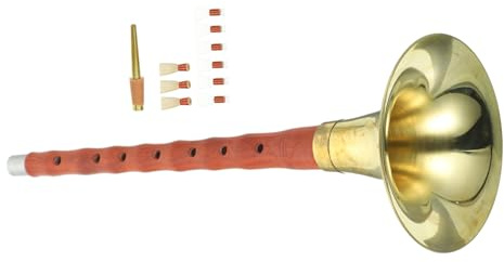 BESPORTBLE 1 Set Suona Profesional Clave D Instrumento de Viento Étnico de Madera de Caoba Lengüeta de Plástico Ligero y Fácil de Transportar para Principiantes