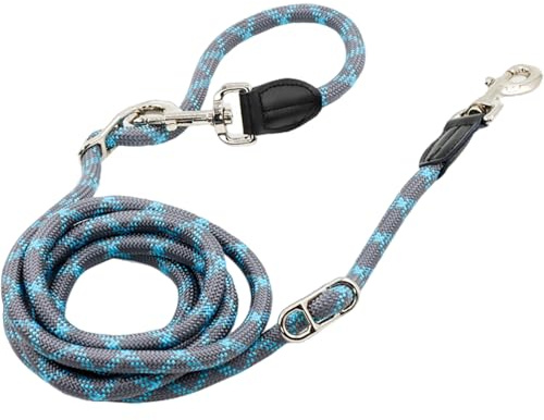 Guinzaglio per cani a mani libere, guinzaglio a mani libere tracolla da 8, 5 piedi, corda per cani in nylon regolabile antiscivolo per carichi pesanti senza trazione per camminare e corre