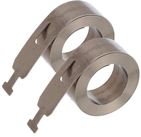 HAMPPLIES Resorte Helicoidal de Tensión Plana para Ventana, 2 Piezas, Acero Inoxidable, Fácil Instalación, Rendimiento Fluido para Persianas Enrollables Hogar y DIY