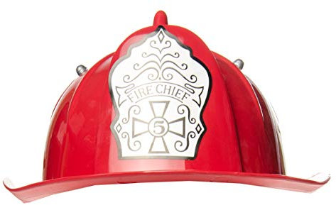 LG-Imports Kinder 2861k-2 Feuerwehrhelm Amerika-rot-Plastik, OneSize