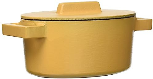 Sambonet 51638V13 Cazuela Ovalada con Tapa, Hierro Fundido, Beige, 0 cm