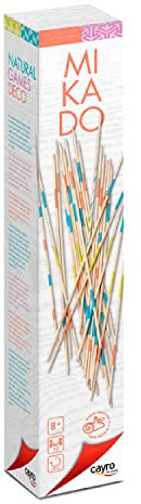 Cayro - Mikado - + 6 Jahre - Modernes Deko-Modell - Lustiges Brettspiel für Kinder und Erwachsene - Hergestellt aus Naturholz - 2 bis 8 Spieler