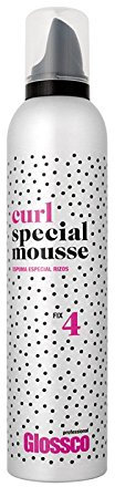 GLOSSCO PROFESSIONAL - Espuma Rizos Curl Special Mousse, 300 ml, Fijación Nivel 4, Define y Moldea Rizos y Ondas, Aporta Brillo, Controla el Frizz, Acabado Natural y Flexible, Volumen Duradero