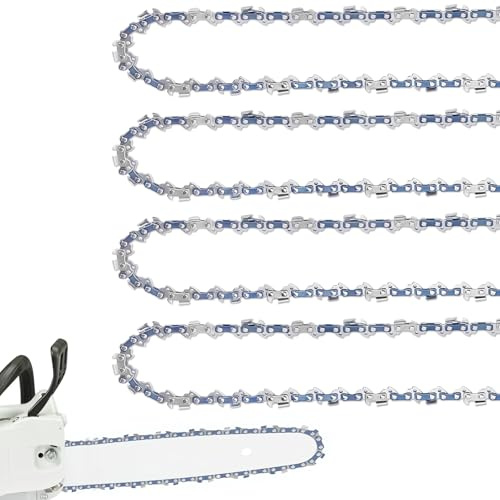 4 Pack 20 Inch Chainsaw Chain, 3/8 Pitch, .050'' Gauge, 72 Drive Links Fits MS311 MS391, Husqvarna 455 (Rancher), 460 (Rancher) and More