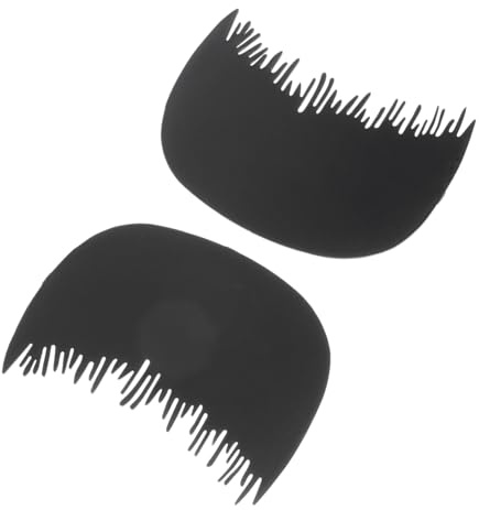 NULYLU Hair Fiber Comb Set 2pcs Plastic Hairline Shield Comb for Thinning Hair Adjustable Hairline Optimizing Tool Suitable for Professional Barber Use
