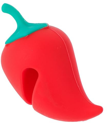 Abaodam Supporto Creativo Per Cucchiai Anti-Traboccamento Porta-Coperchi Porta-Coperchi Anti-Spruzzi In Silicone Anti-Fuoriuscite In Silicone Gel Di Silice Rosso