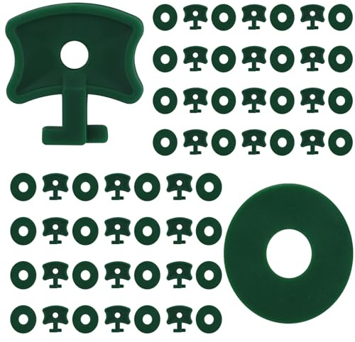 110 Pcs Greenhouse Twist Clips, Greenhouse Accessories Greenhouse Clips Plastic Greenhouse Fixing Clips & Washers Extender Corner Clips for Greenhouse Securing Insulation Bubble Netting Shading, Green