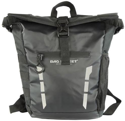 BAG STREET Sac à Dos Rolltop Homme Femme Résistant à l’Eau – Sac à Dos Urbain Daypack pour Ville, Rembourré, Travail, Voyages et Loisirs