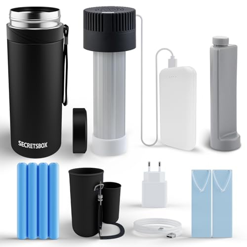 Nevera Insulina Viaje con USB， 2-8 ℃ Nevera Portátil Medicamentos con Batería de 20000mah, Refrigerador Insulina Enfriador de Insulina Portátil, Aprobado por la TSA
