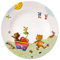 Villeroy & Boch – Hungry As A Bear Flacher Kinderteller, 21,5 cm, Spülmaschinenfest, Geschirr für Kinder, Teller aus Premium Porzellan, Weiß/Bunt