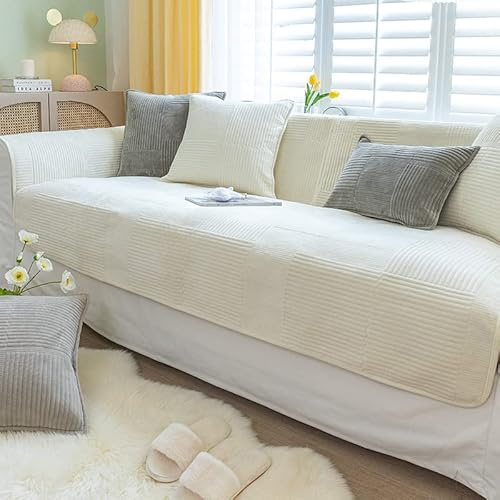 Sofföverdrag, sofftäcke, soffskydd hund/katt, varm supermjuk kort plysch fleecefilt soffa/överdrag/sofföverdrag 1-2-3-sitsig L-form U-form hörnsoffa, 70 x 210 cm