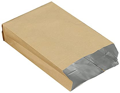 50 bolsas de papel resistentes a la grasa con láminas de aluminio, bolsas de papel para panadería, bolsas para hornear, para barbacoa, hornear, asar, catering