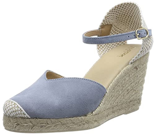 Geox Girl'S D Gelsa Espadrille Wedge Sandal, Lt Sky, 3 UK
