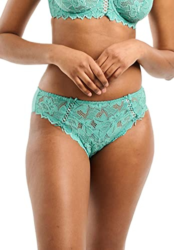 sans Complexe - Arum - Culotte en Microfibre et Dentelle - Classique - Uni - Femme - Bleu - 50/52