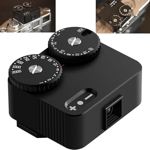 TTArtisa Light Meter II Kamera-Lichtmesser für Geschwindigkeits-ISO-Fotografie mit Kaltschuhmontage, Messung per Hand, kompatibel mit verschiedenen Kameras Schwarz