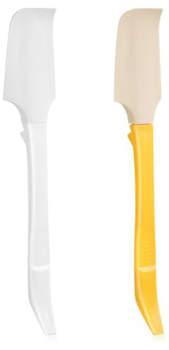 2pz Spatola in Silicone, Spatole in Silicone per Cucina Raschietto per Spatola con Manico Lungo Spatola da Cucina Spatole per Barattoli per Cuocere al Forno Cucinare Mescolare