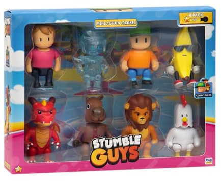 Rocco Giocattoli Stumble Guys Action Figures 8 Pack AST A cm 8