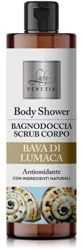 Snigel Bava Badrum Dusch Body Scrub – 500 ml – Lady Venezia – Regenererande – Exfolierande – För mjuk och strålande hud