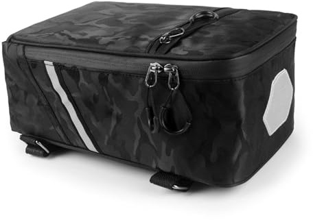 Keenso Sac de Porte-Bagages arrière de vélo, 5 L, Bandes réfléchissantes, Sangles réglables, pour Cyclisme en Plein air (Camouflage