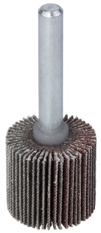 wolfcraft Fächerschleifer I 2037000 I Körnung 150 I ø20 x 20 mm I Schleifaufsatz für Bohrmaschinen I für Holz, Metall und Farbe I Polierzubehör