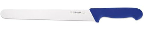 Giesser seit 1776 - Made in Germany - Schinkenmesser blau, Basic Blue, Klinge 25 cm, rutschfest, scharfes Aufschnittmesser spülmaschinenfest, rostfrei