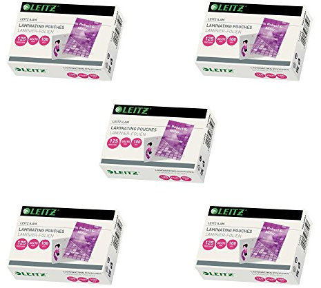 Laminierfolien Leitz 7369, Visitenkarte 60 x 90mm, 125mic, 500 Stück