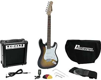 DIMAVERY EGS-1 E-Gitarren-Set, sunburst | E-Gitarren-Set für Einsteiger