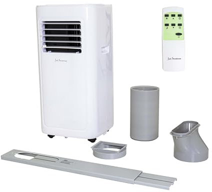 JSH Portable 3 in 1 Air Conditioner | Aircon, Dehumidifier, Fan | 5000BTU Covers 8m2 | Quiet & Energy Efficient | Sleep Mode | 2 Fan Modes | 24 Hour Timer | Remote Control