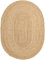 RugVista, Frida Oval, In & OutdoorTeppich, Kurzflor Teppich, 140 x 200 cm, Rechteckiger, Modern, Jute, Flur, Care & FAIR, Terrasse, Wohnzimmer, Outdoorteppich, Natural, Dunkel Beige