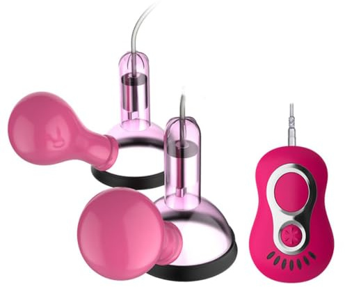 OnundOn Nippelsauger Brustwarzen Vibrations-Sauger bdsms Spielzeug Extrem Sklavin Nippelklemmen Nippel Sauger mit 7 Vibrationsmodi